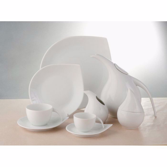 Cryspo Trio Set Pastas 7 Temaxion Lefki Porselani 'DROP WHITE' 3800035